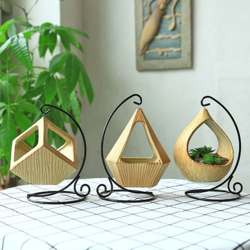 Flower Geometric Hanging Plant Pot