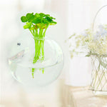 Home Hanging Glass Ball Vase Flower Planter Pots