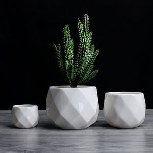 Creative Ceramic Diamond Geometric Flower Pot