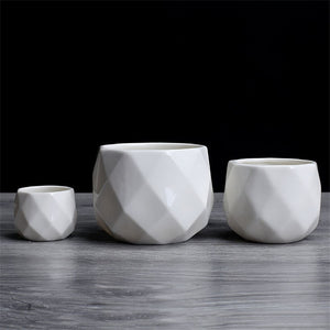 Creative Ceramic Diamond Geometric Flower Pot
