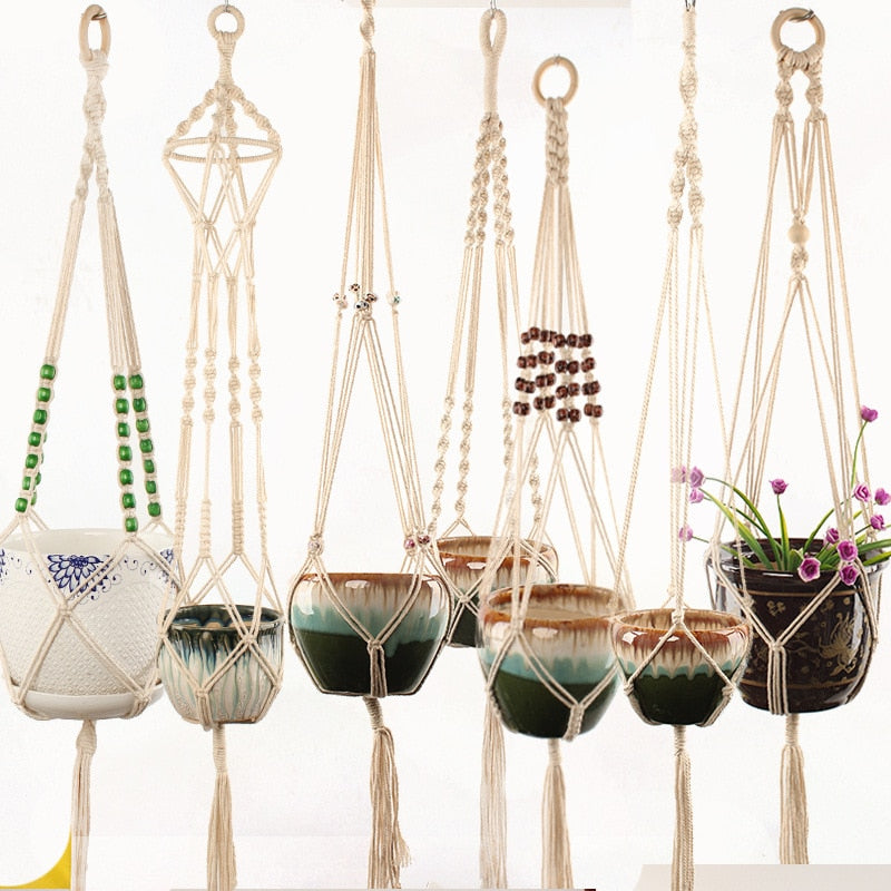 Handmade Macrame Plant Hanger Flower