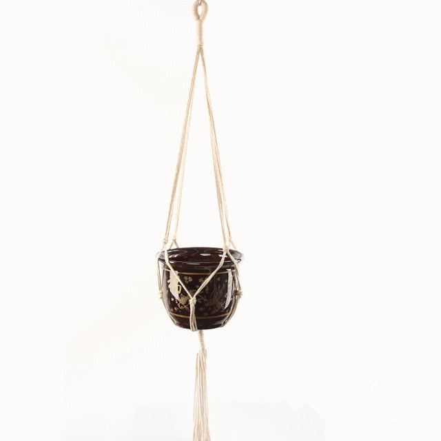 Handmade Macrame Plant Hanger Flower