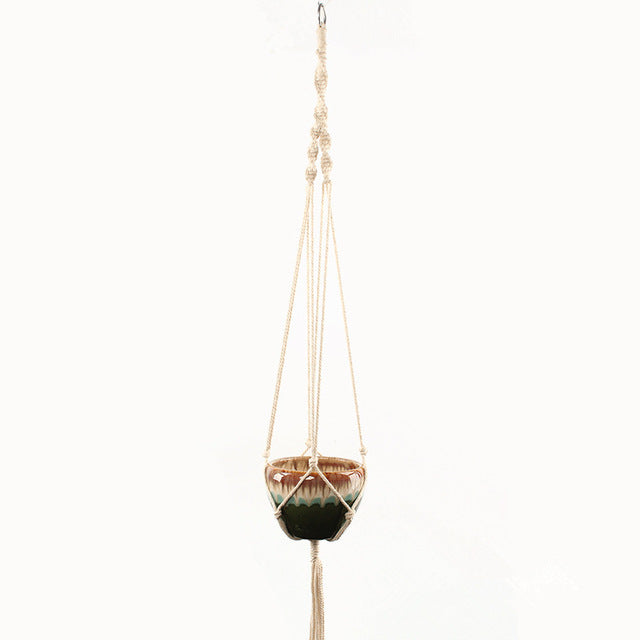 Handmade Macrame Plant Hanger Flower