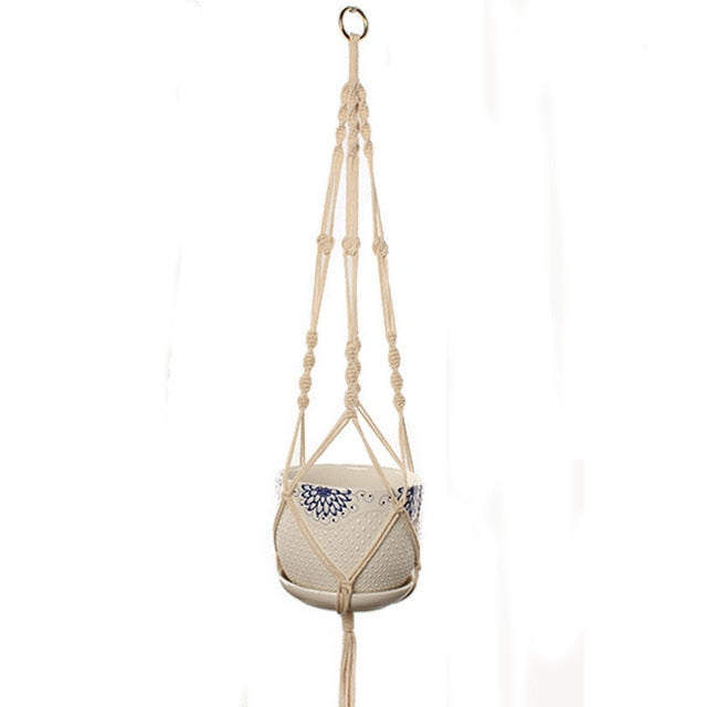 Handmade Macrame Plant Hanger Flower