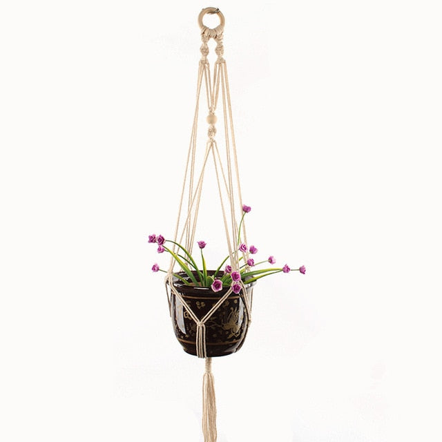 Handmade Macrame Plant Hanger Flower