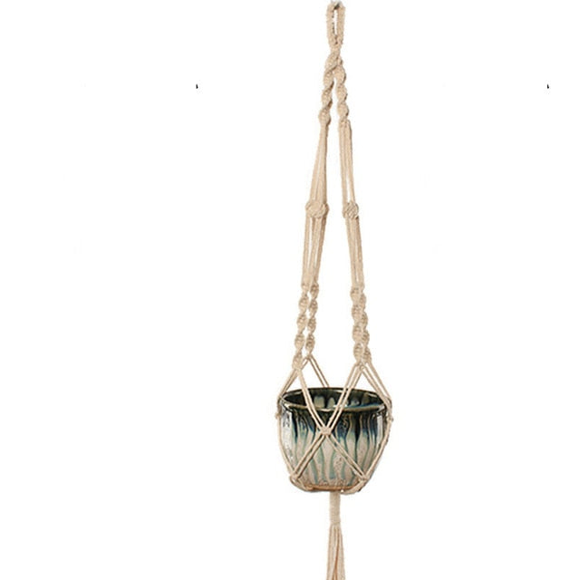 Handmade Macrame Plant Hanger Flower