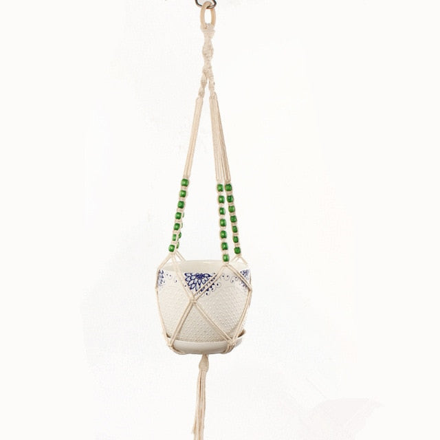 Handmade Macrame Plant Hanger Flower