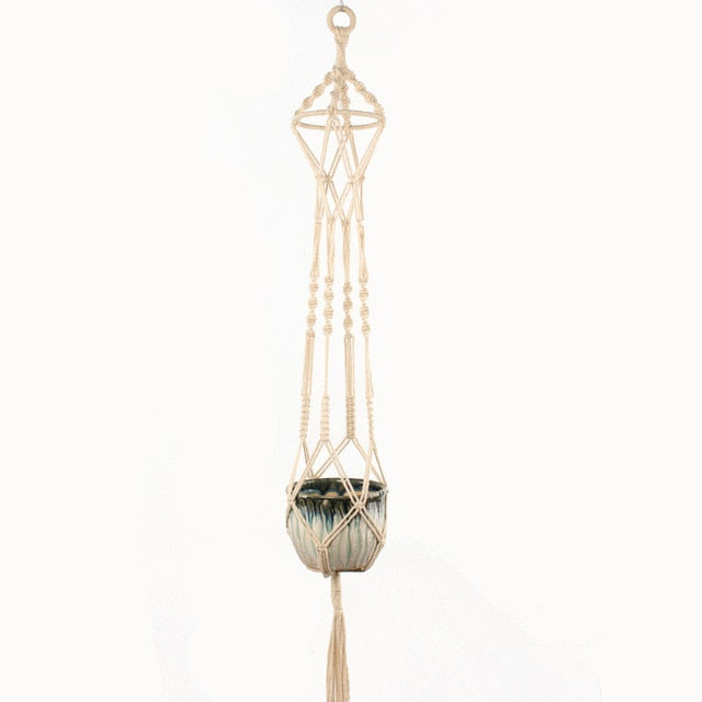Handmade Macrame Plant Hanger Flower