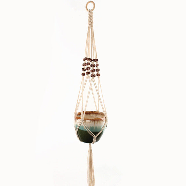 Handmade Macrame Plant Hanger Flower