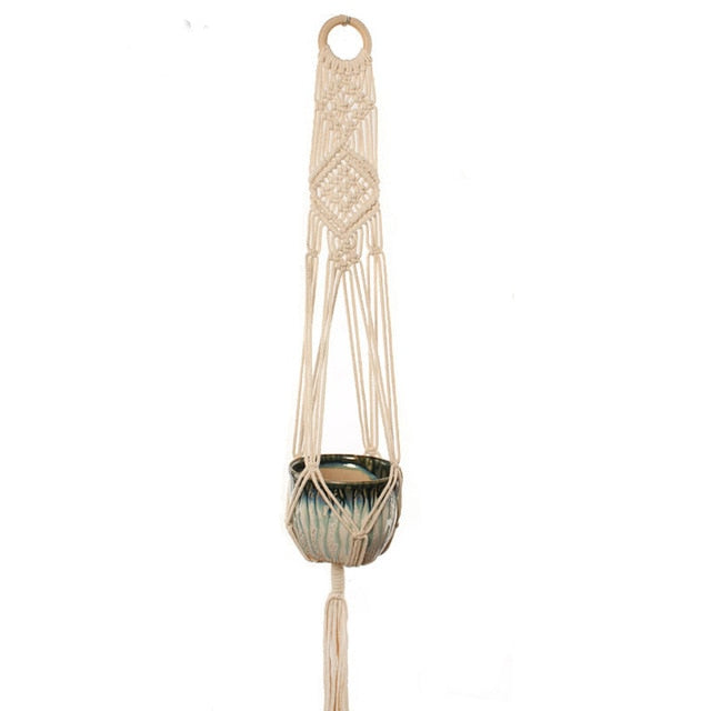 Handmade Macrame Plant Hanger Flower