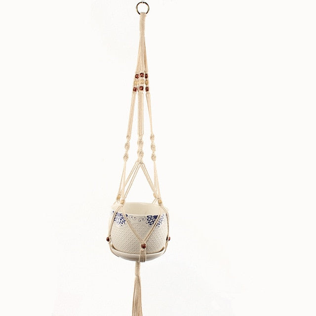 Handmade Macrame Plant Hanger Flower