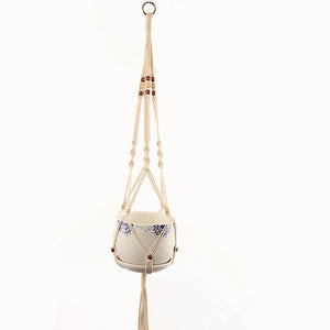 Handmade Macrame Plant Hanger Flower