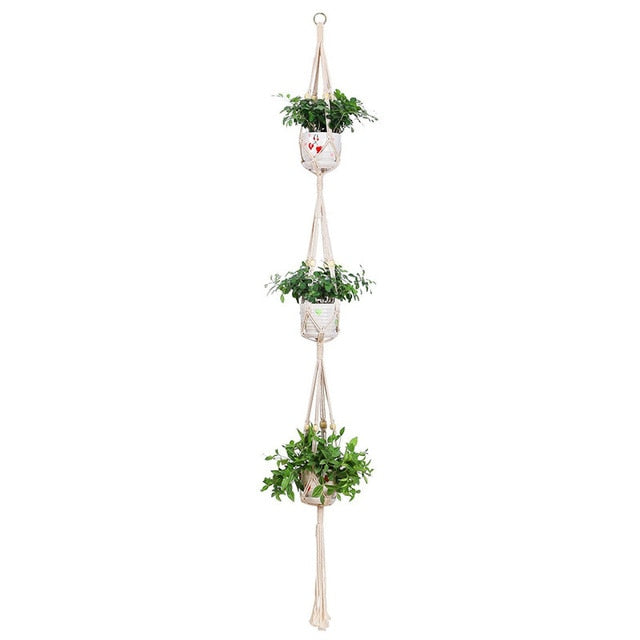 Handmade Macrame Plant Hanger Flower