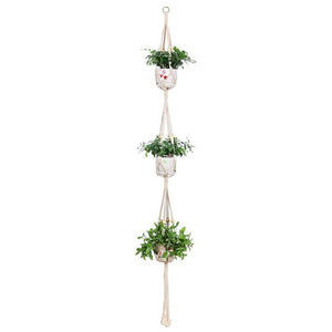 Handmade Macrame Plant Hanger Flower