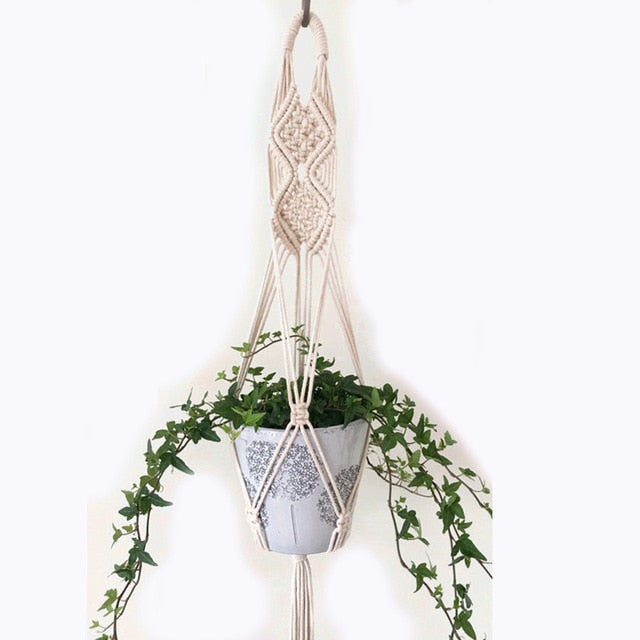 Handmade Macrame Plant Hanger Flower